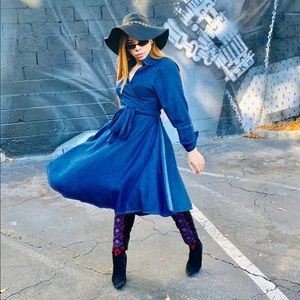 Denim Wrap Dress